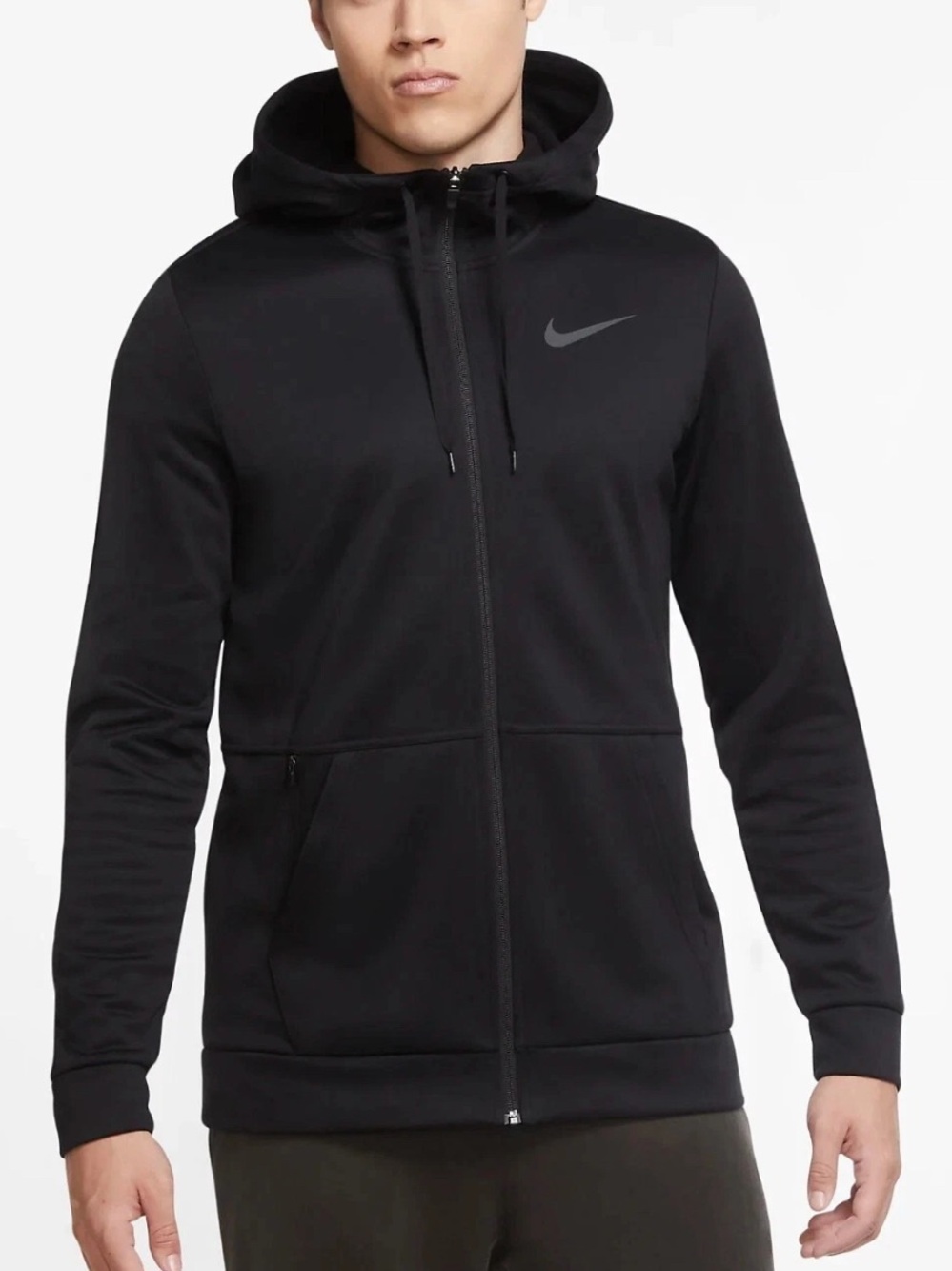 Nike Men’s Black Therma-Fit Full-Zip Hoodie xl